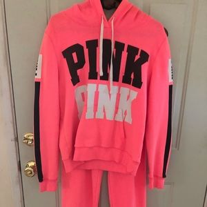 Victoria’s Secret PINK Hoodie LG & Sweat Pants XS